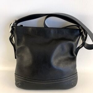 Coach Legacy Black Leather Shoulder Handbag